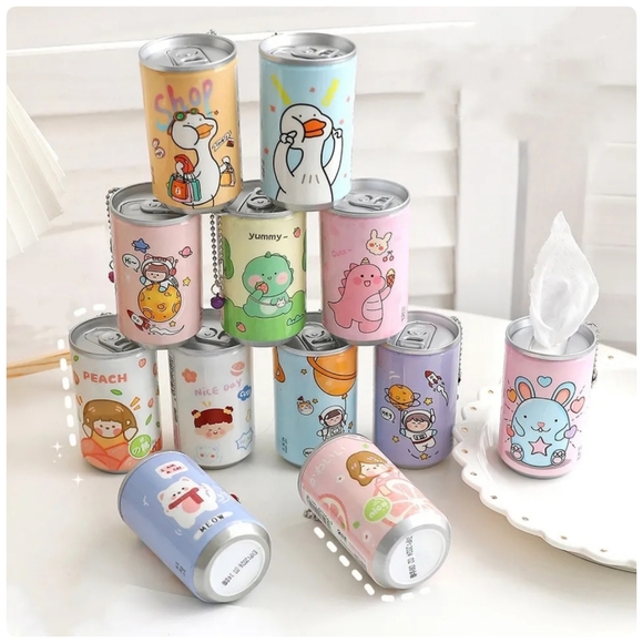 5/25 mini portable baby wipes moist towel dispenser 30 wipes in can w clip - Picture 6 of 7